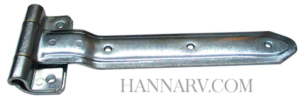 Strap Hinge 2212 Zinc Plated Steel - 12 Inches Long Over Gasket 270 Degree